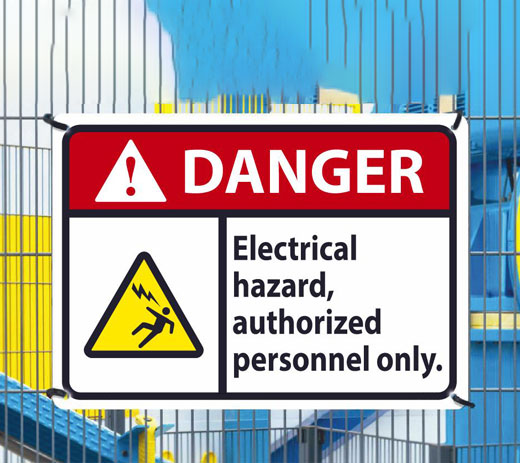Caution Electrical Warning Sign - Do Not Switch - Aluminium Composite 3mm