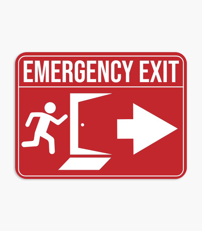 Emergency Exit Sign