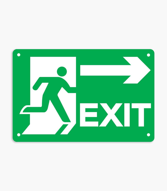 Emergency Exit Sign