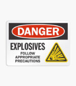 Explosives Signs