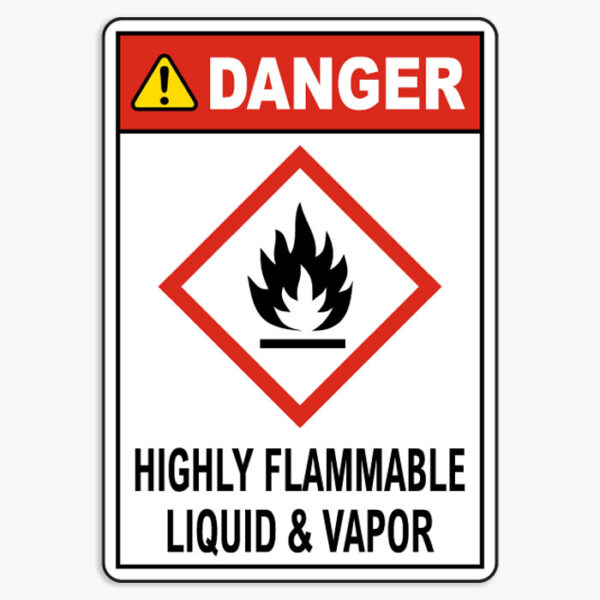 Flammable Warning Signs