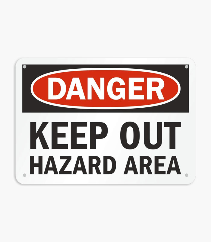 Custom Hazard Warning Signs
