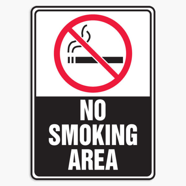 No Smoking Safety Signs