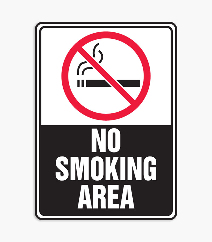 No Smoking Safety Signs