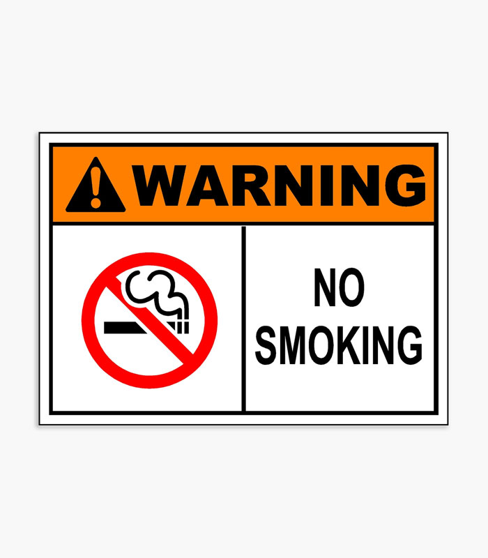 No Smoking Safety Signs