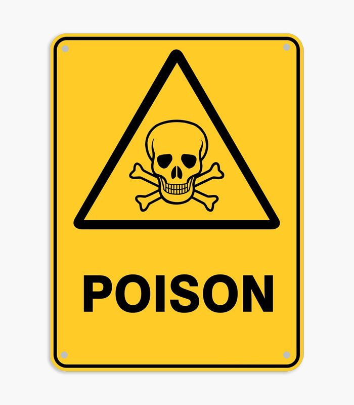 Poison Warning Signs