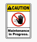 Equipment Operation Signs