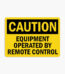 Equipment Operation Signs