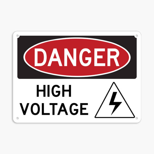High Voltage Warning Signs