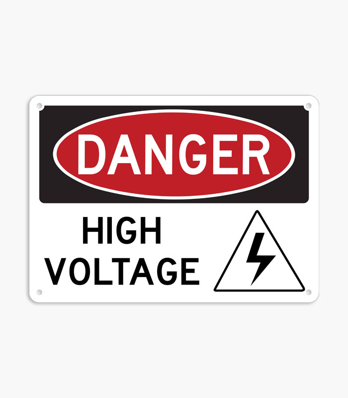 High Voltage Warning Signs