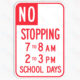 School Hours Signs